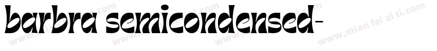 barbra semicondensed字体转换